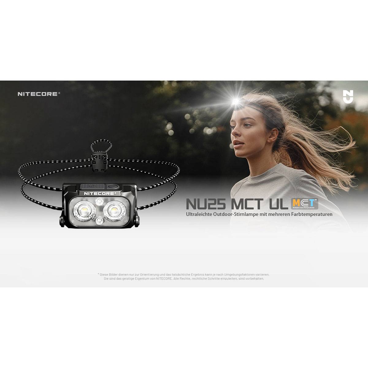 Nitecore Stirnleuchte NU25 MCT UL Ultralight - 400 Lumen-1