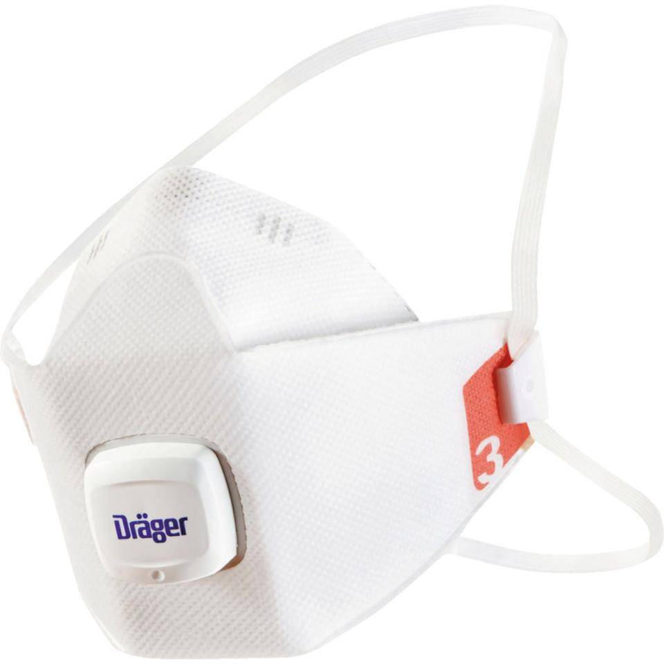 Dräger Halbmaske X-plore® 1930V FFP3 NR D, Kat.III, mit Ventil, Größe S, 10/VE-1