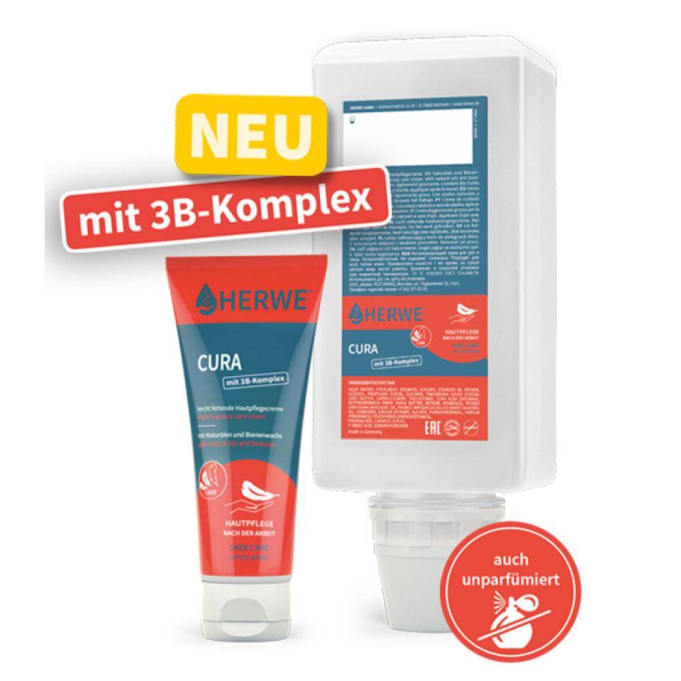 HERWE® Hautpflegecreme CURA, schwach parfümiert, 100ml/Tube