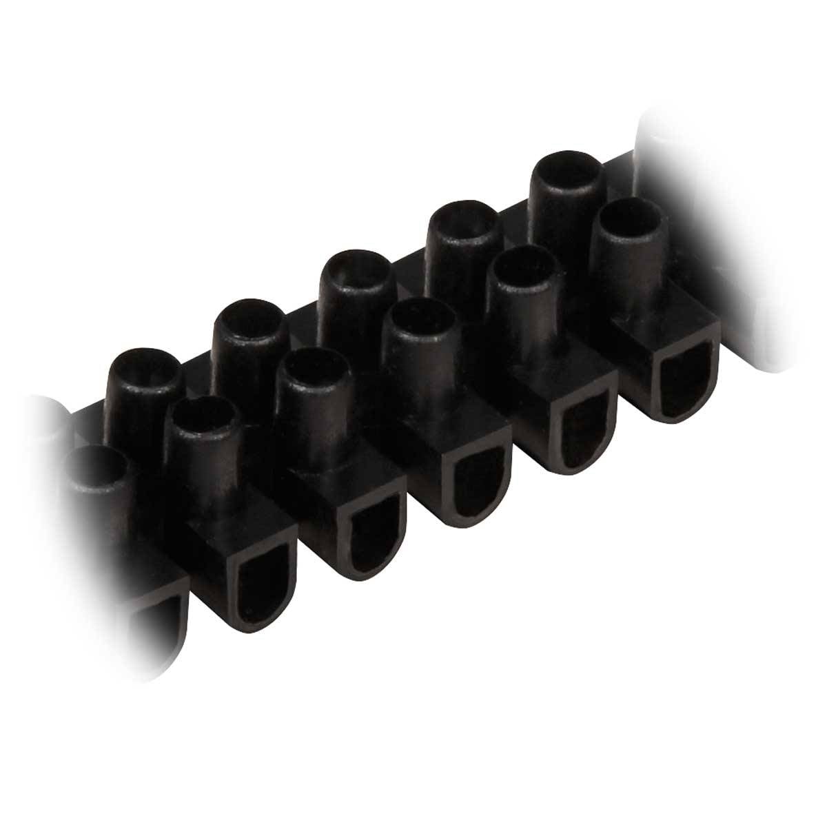 McPower - Lüsterklemme sw 1 Leiste, 12 Klemmen, 2,5mm², 3A-1