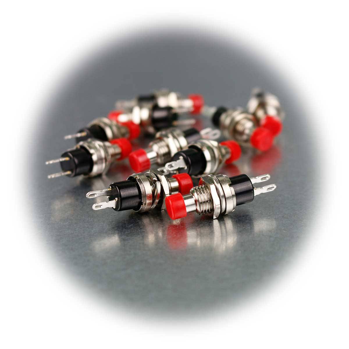 Sintron Connect - 10er Tüte Miniatur-Taster Öffner rot 1-polig 1A-3