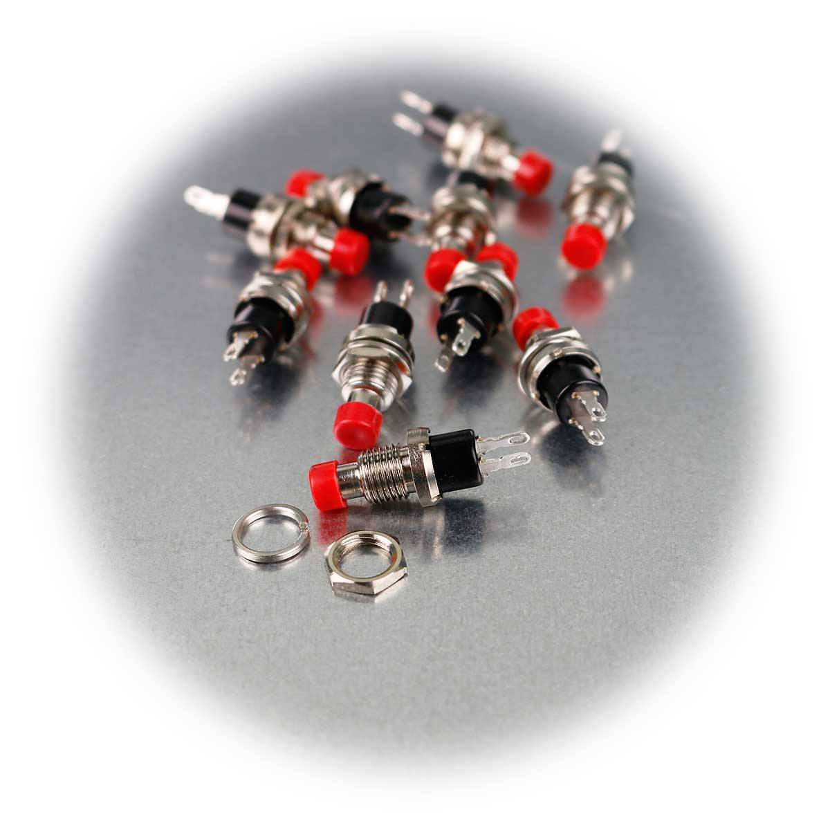 Sintron Connect - 10er Tüte Miniatur-Taster Öffner rot 1-polig 1A-4