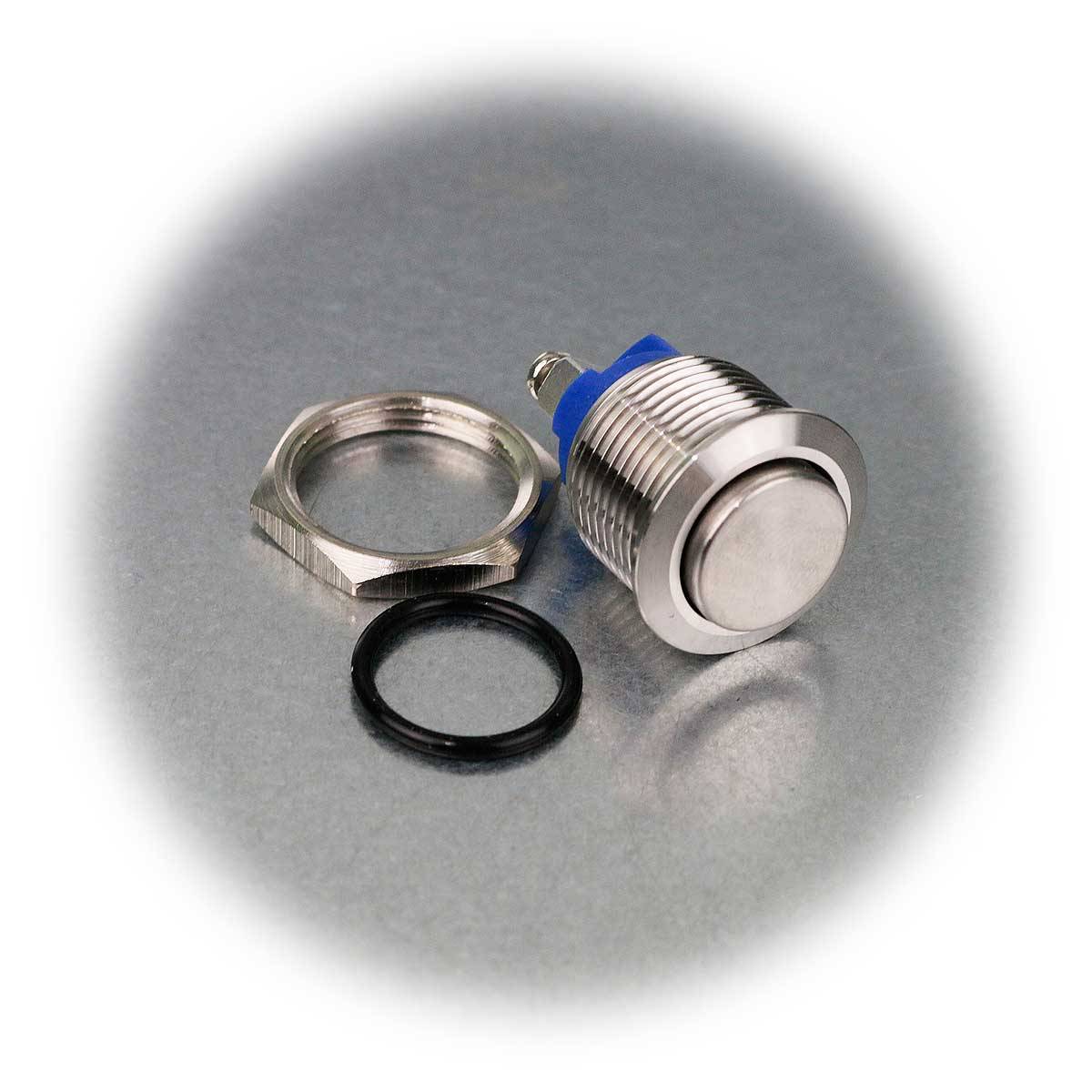 Sintron - Metalltaster 16mm, Schliesser, Edelstahl, IP67-3