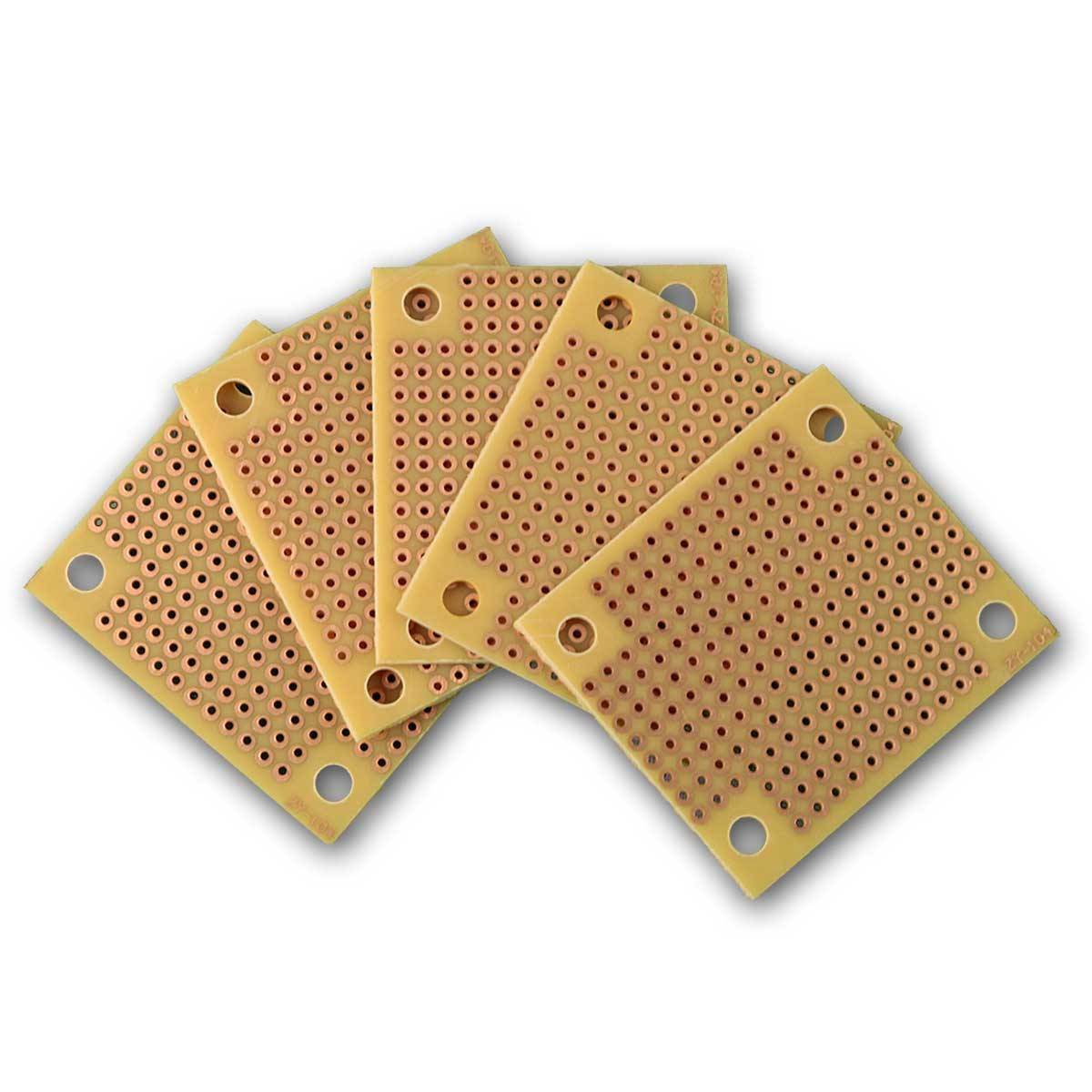 Sintron - Minilötplatine, 45x39mm, Lochraster CU, 5er Pack-0