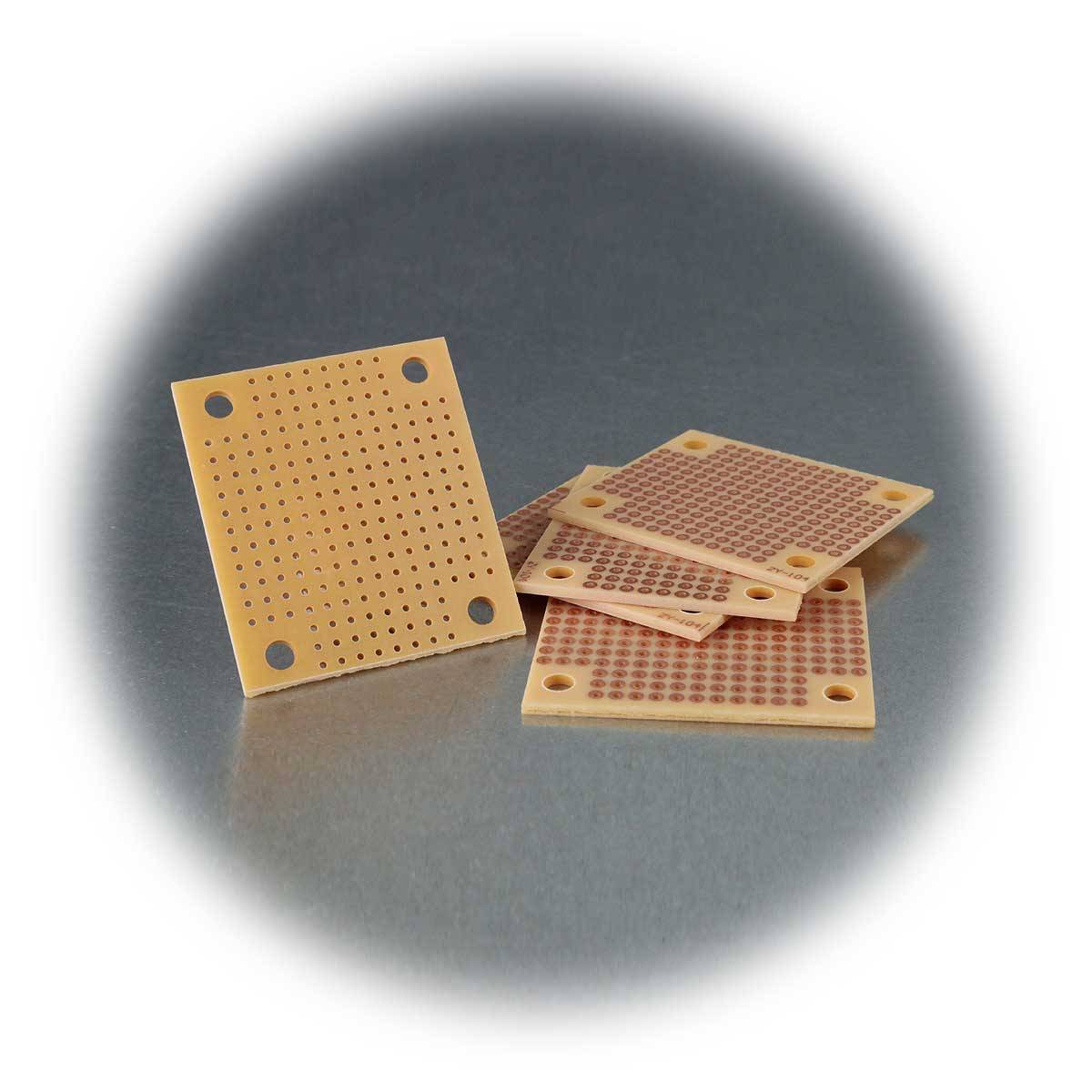 Sintron - Minilötplatine, 45x39mm, Lochraster CU, 5er Pack-3