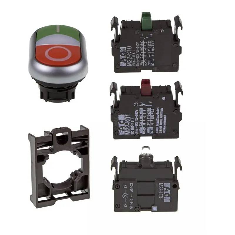Set Doppeldrucktaste Eaton M22-DDL-GR-X0/X1/-A/-LED-W/-K10/-K01-0