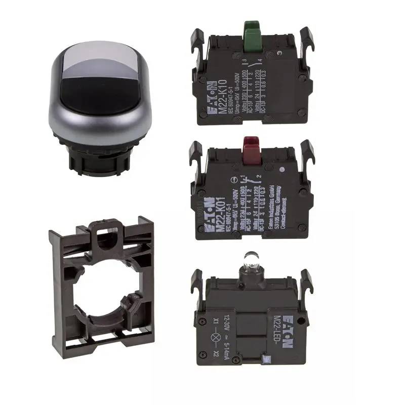 Set Doppeldrucktaste Eaton M22-DDL-WS/-A/-LED-W/-K10/-K01-0