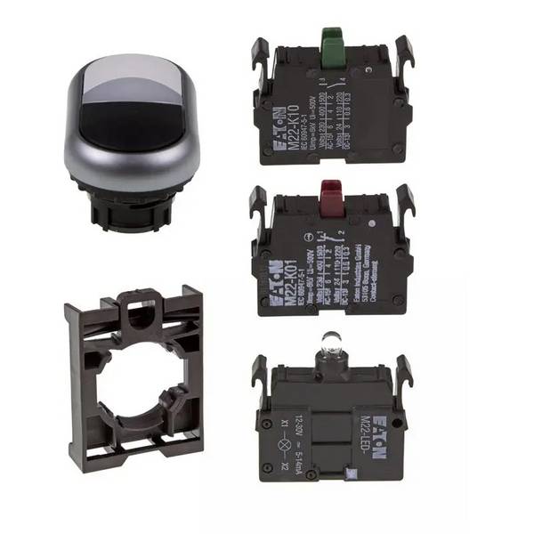 Set Doppeldrucktaste Eaton M22-DDL-WS/-A/-LED-W/-K10/-K01