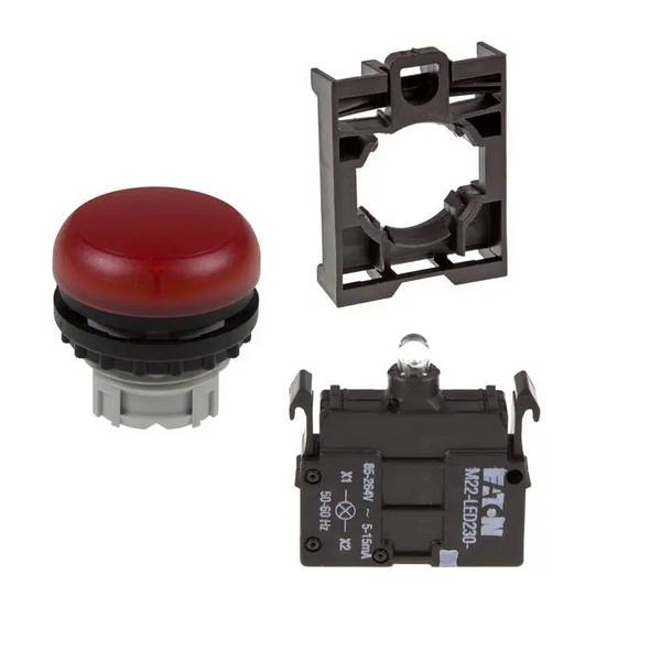 Set Leuchtmelder (rot) Eaton M22-L-R/-A/-LED230-R