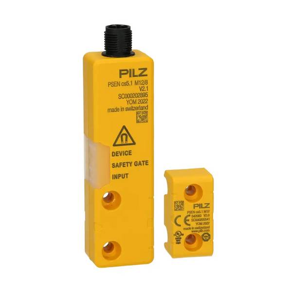 Pilz PSEN Transponder M12 Berührungsloser Sicherheitsschalter 24V dc aus GF Polyamid, Kodierschalter Betätiger inklusive