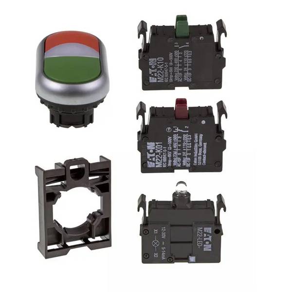 Set Doppeldrucktaste Eaton M22-DDL-GR/-A/-LED-W/-K10/-K01
