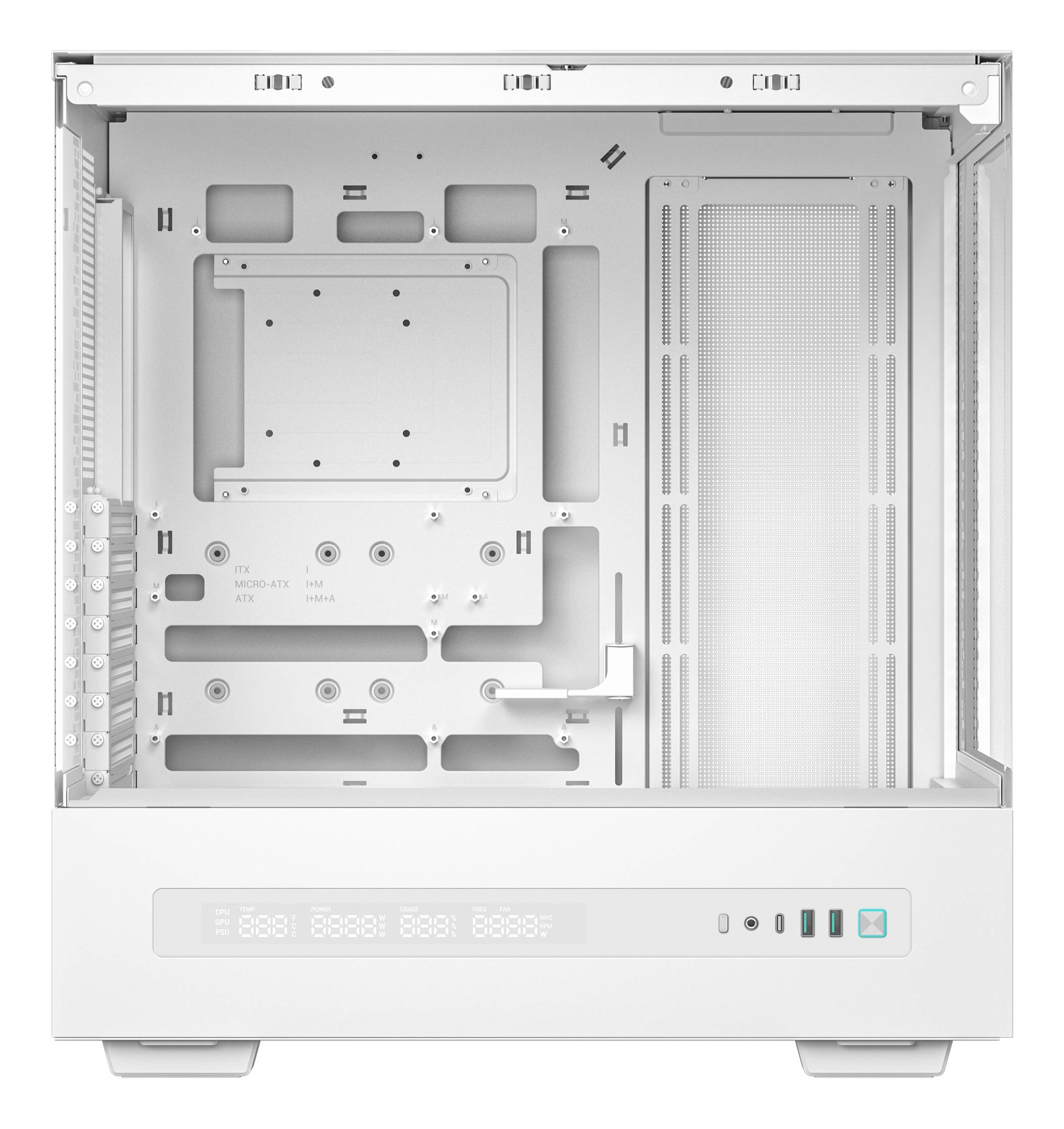 DEEPCOOL - CH690 Digital weiss Tempered Glass x 2 - Tower - ATX - Tower - ATX-3