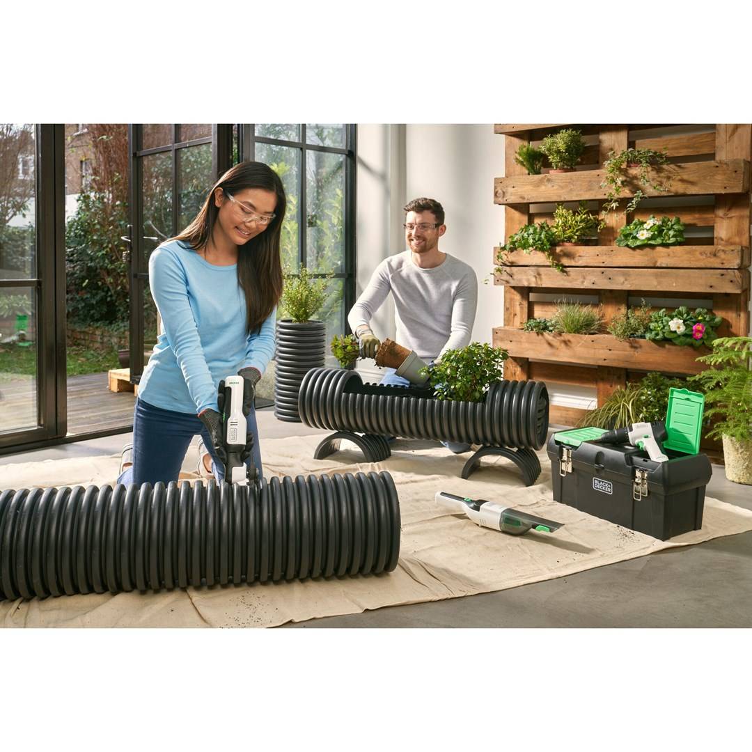 Black Decker REVHV8C - Handstaubsauger - weiß/grau-1