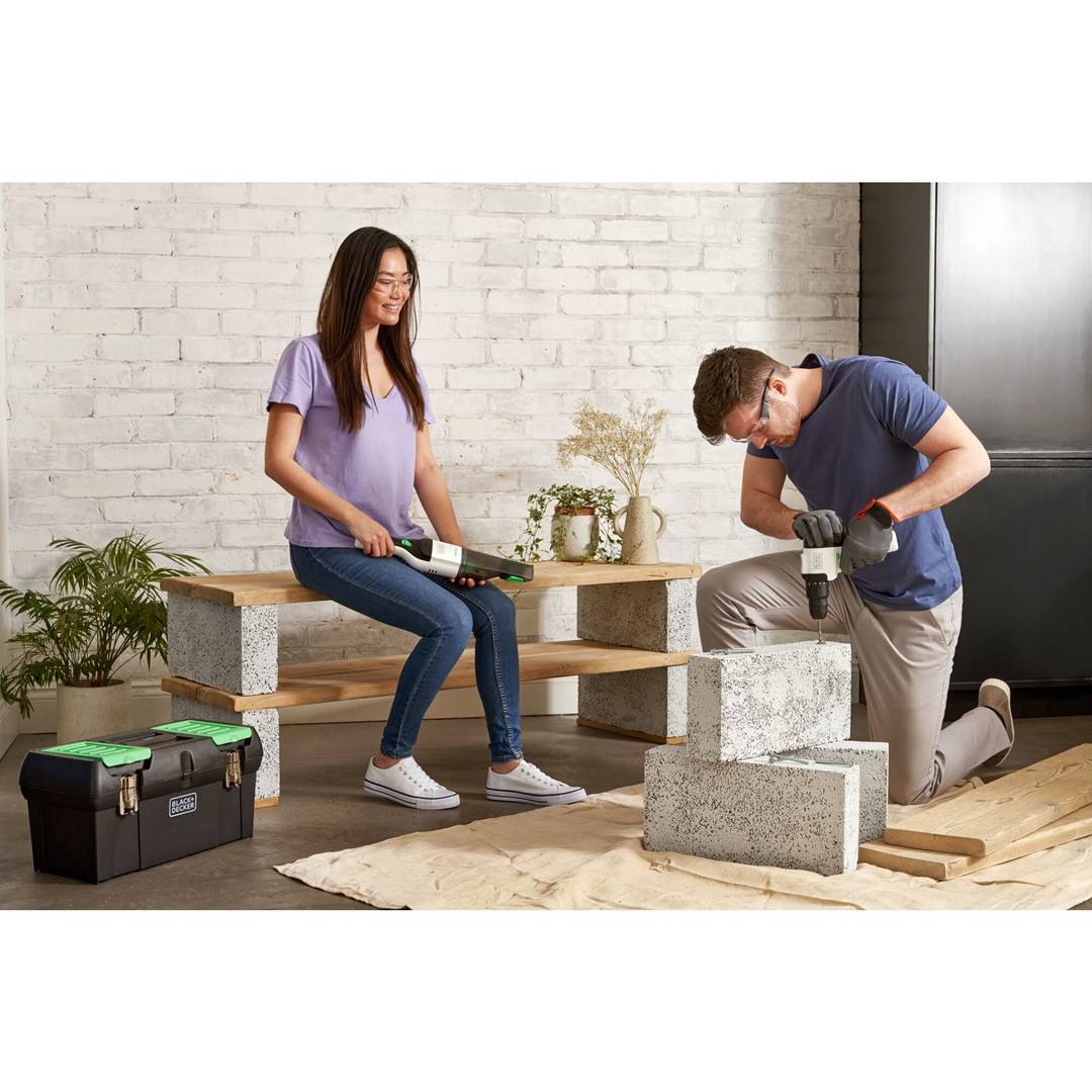 Black Decker REVHV8C - Handstaubsauger - weiß/grau-4