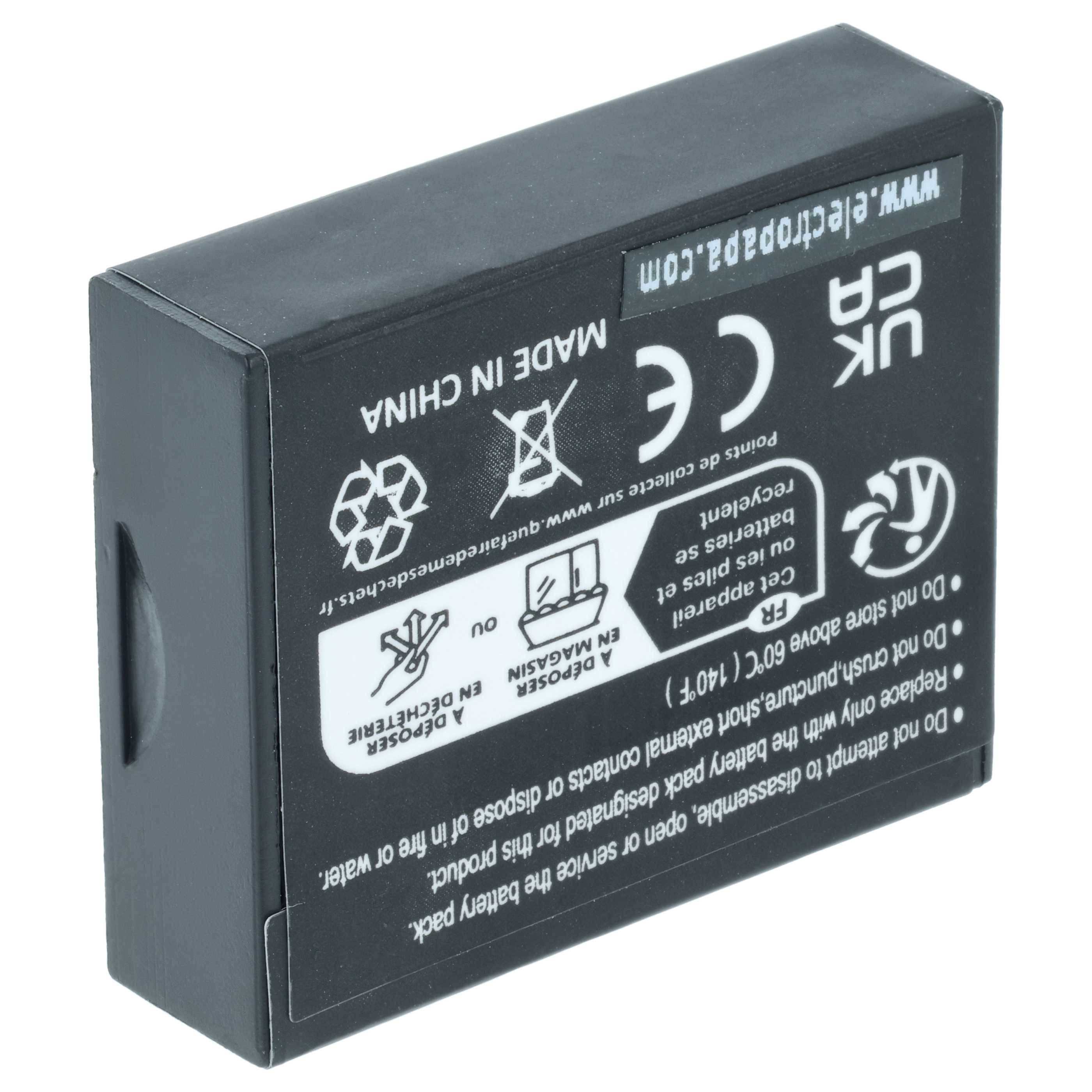 vhbw Akku kompatibel mit Eartec UltraLITE | Wireless Headset Kopfhörer (810mAh, 3,7V, Li-Ion)-1