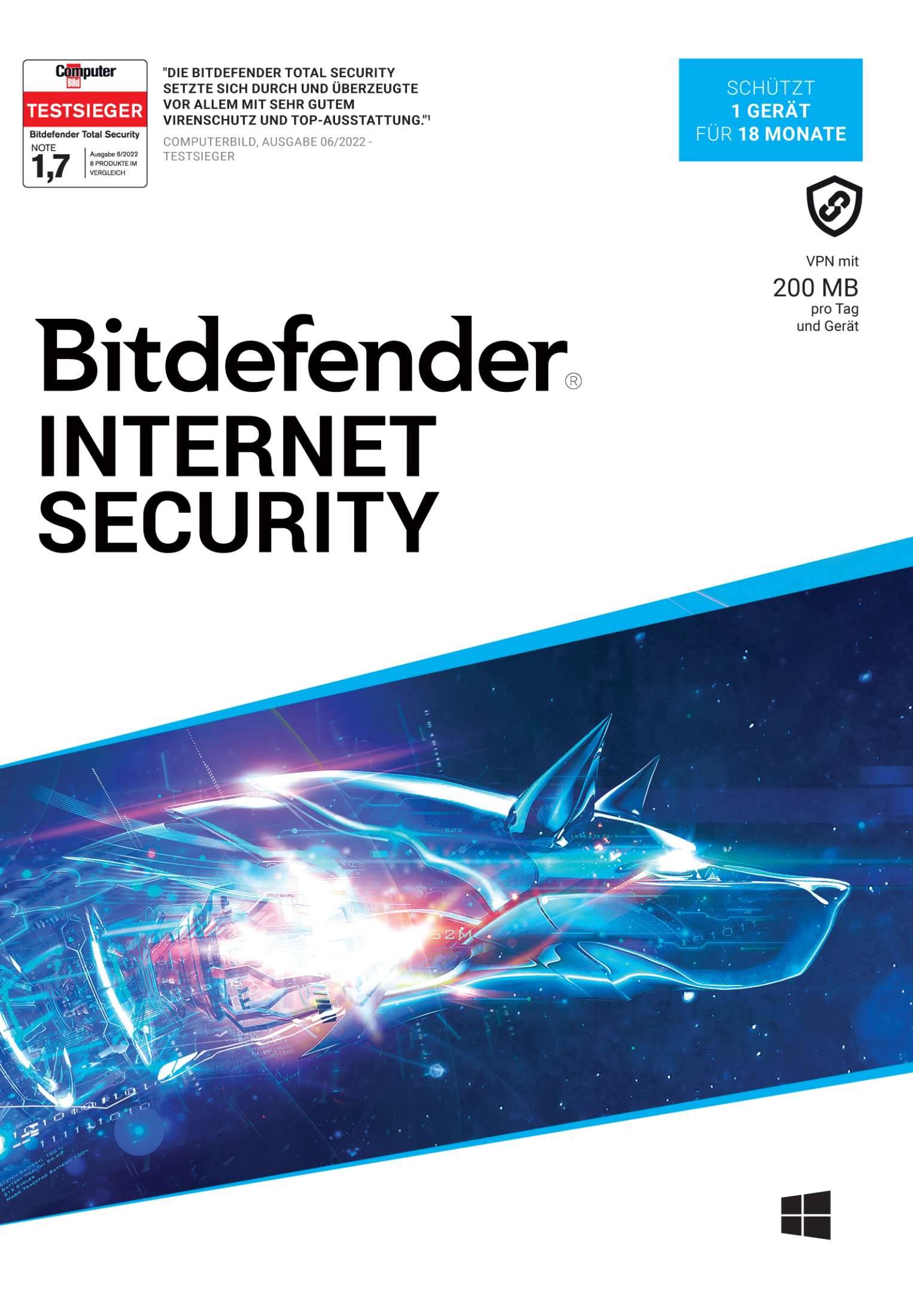 Bitdefender Internet Security 1 Gerät / 18 Monate-0