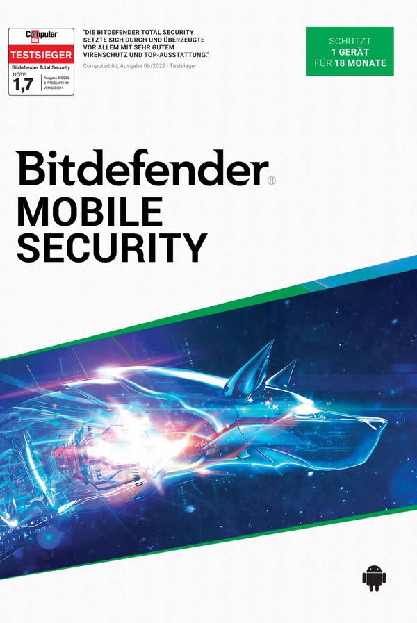 BITDEFENDER - Mobile Security 1 Geraet - Firewall/Security - Deutsch
