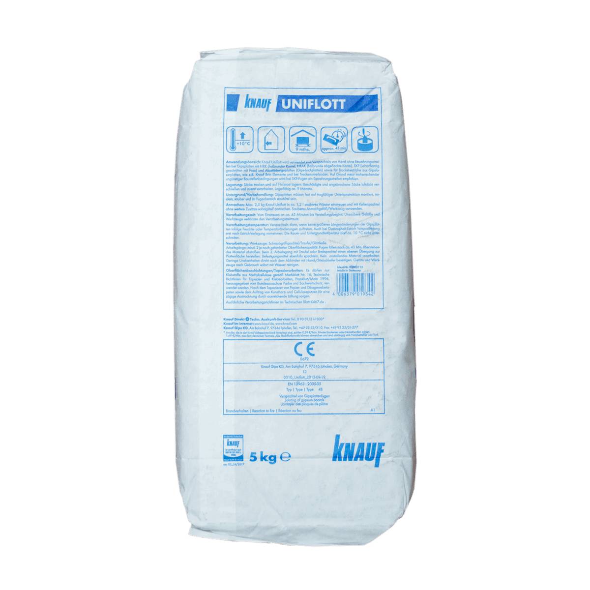 Knauf Uniflott Gipsspachtelmasse 5 kg-1