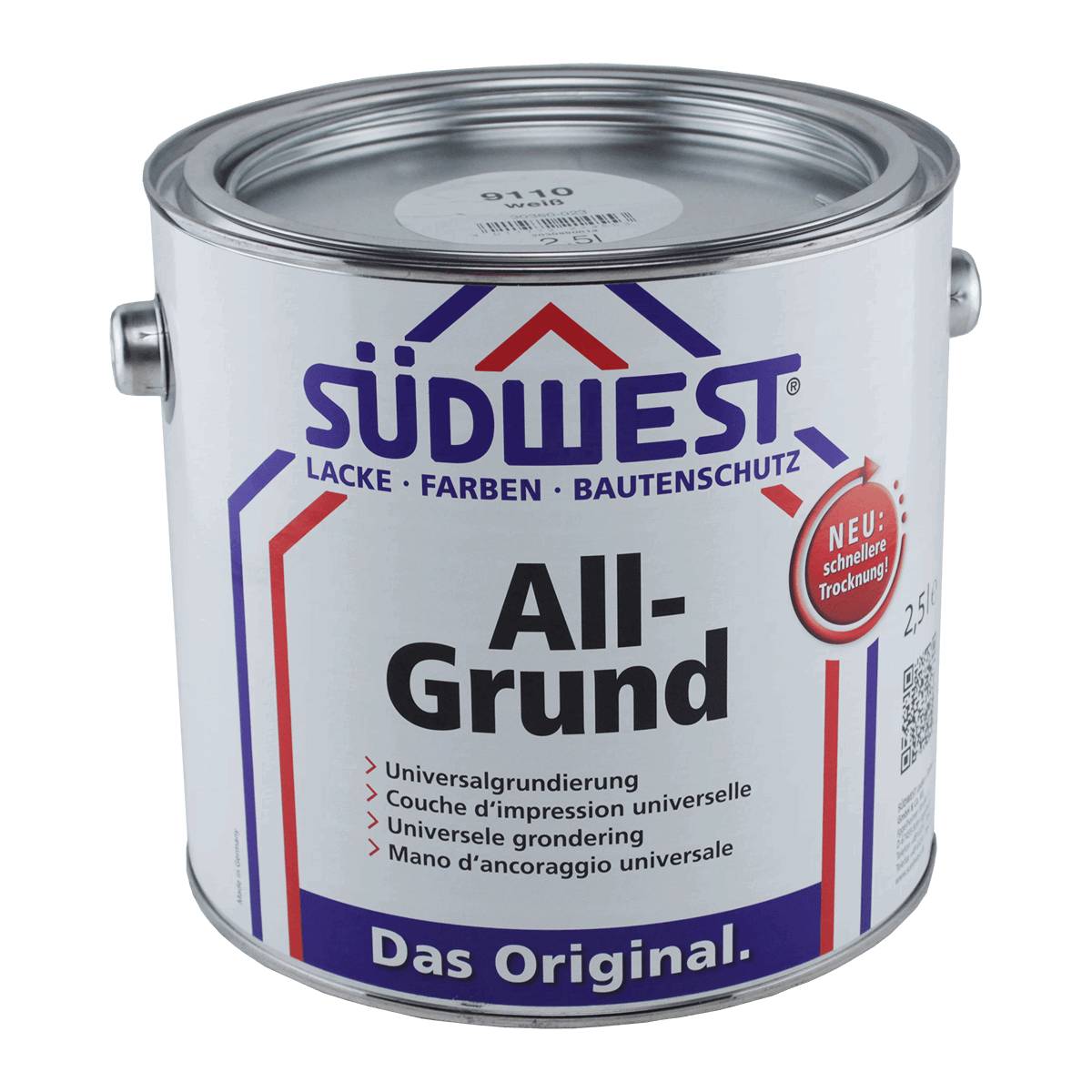 SÜDWEST All-Grund Grundierung 2,5 Liter Silbergrau-0