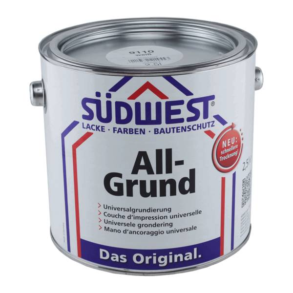 SÜDWEST All-Grund Grundierung 2,5 Liter Silbergrau