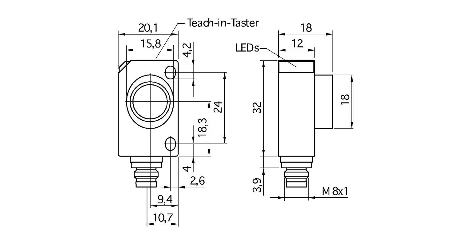 MICROSONIC zws-70/CI/QS, Ultraschall-Näherungsschalter-1