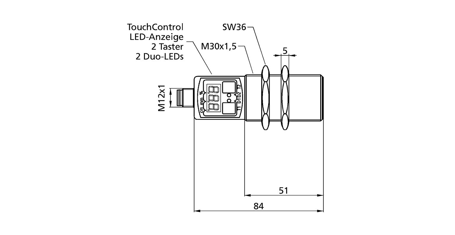 Ultraschallsensor microsonic mic+25/IU/TC-3