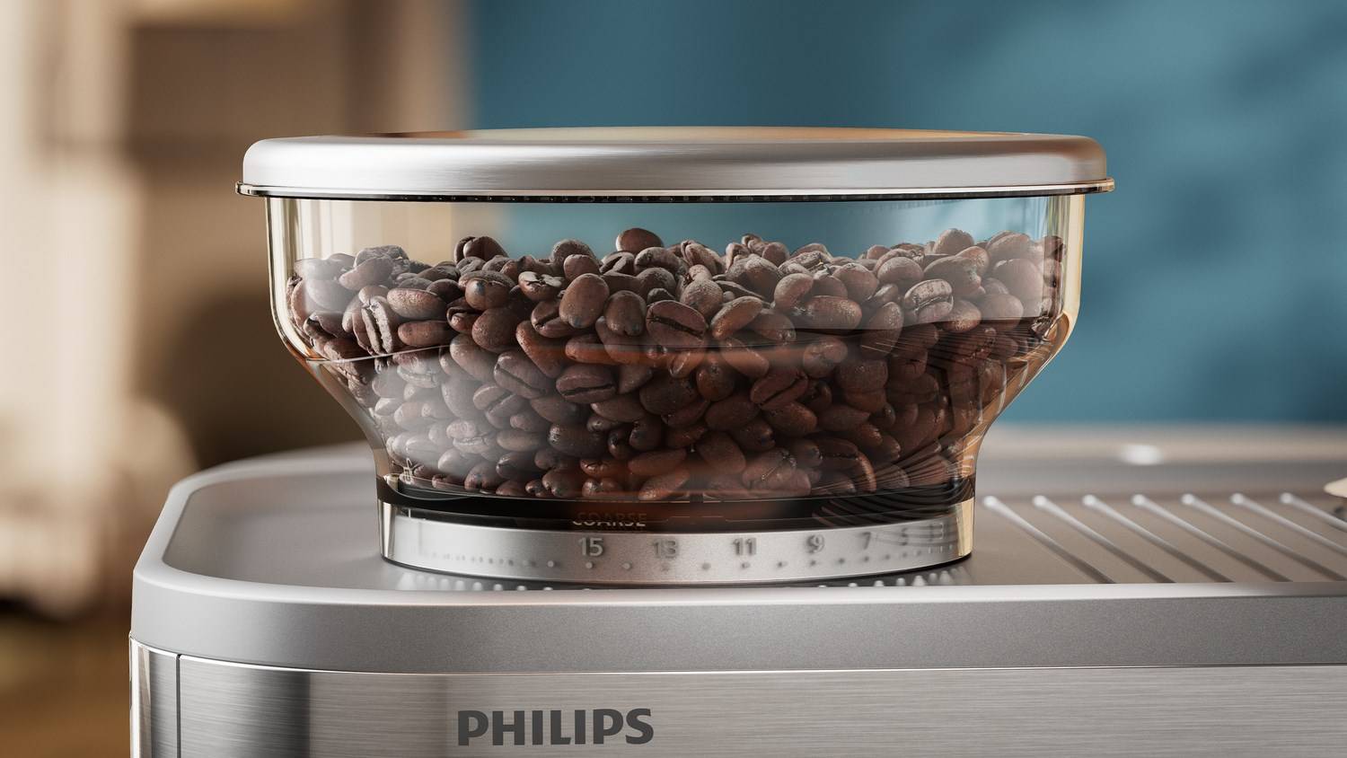 Philips PSA3218/01, Espressomaschine, 2,3 l, Kaffeebohnen, Eingebautes Mahlwerk, 1350 W, Edelstahl-3