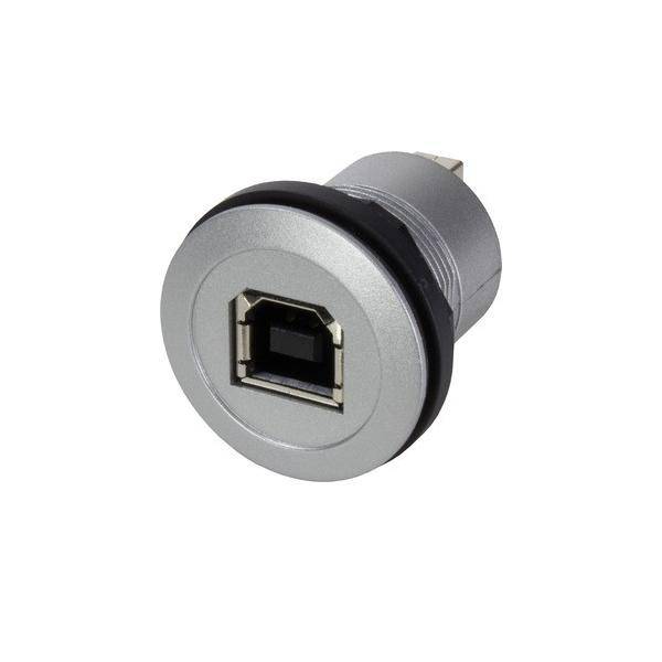 Harting 09454521906 har-port USB 2.0 B-A WDF silver - Steckverbinder-Komponente-0
