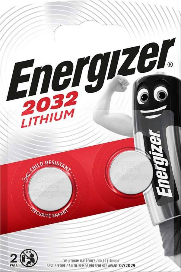 Knopfzelle CR 2032 Lithium 2 St./Pack. - Artikel: 190221100