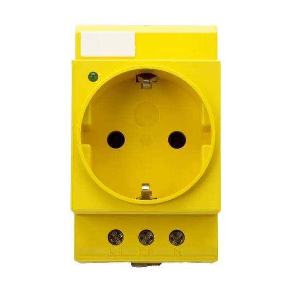 Schaltschranksteckdose Hongfa - HY1DES1D - YE/LED
