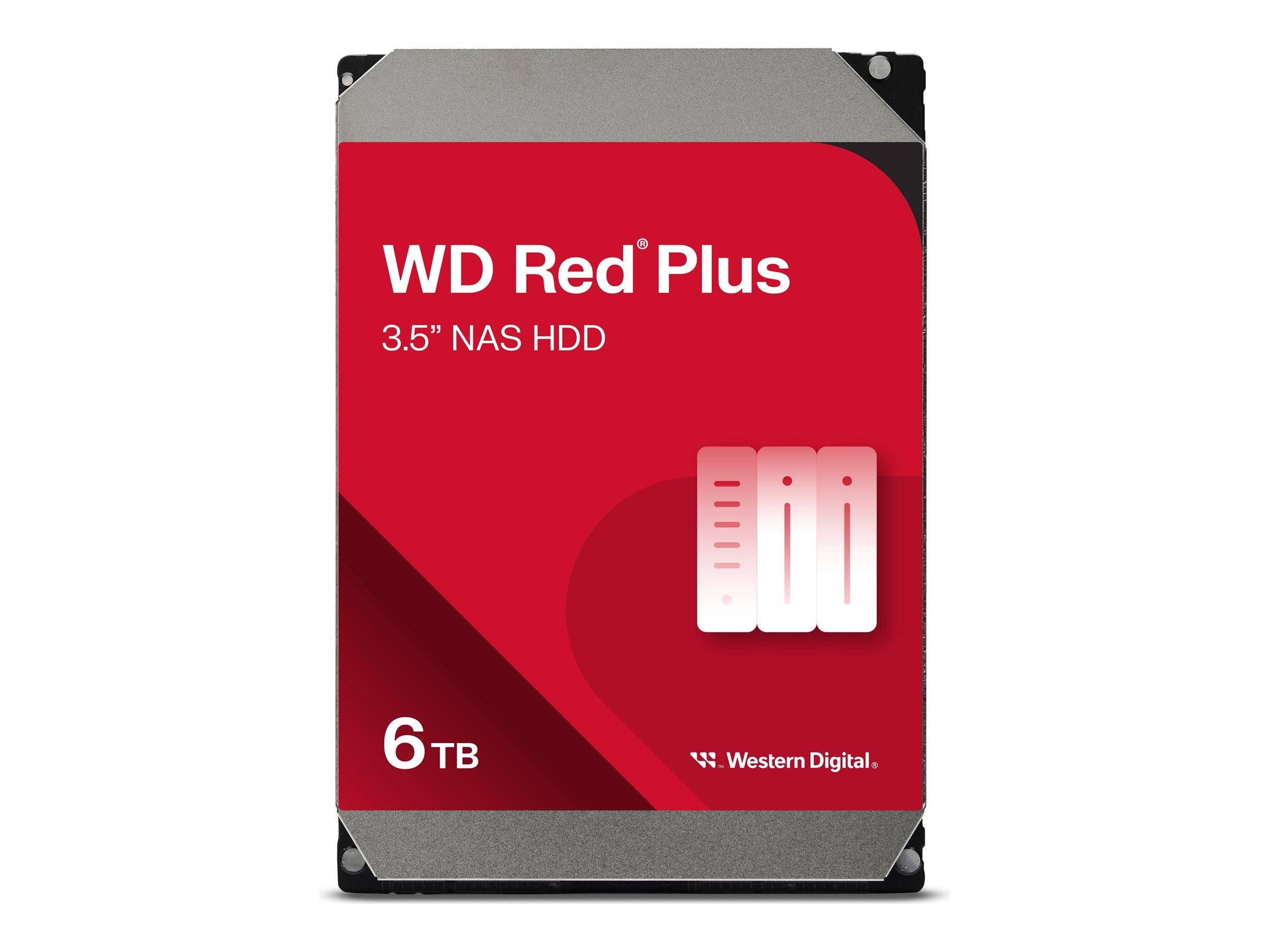 WD Red Plus WD60EFPX - Festplatte - 6 TB - intern - 3.5" (8.9 cm)-0
