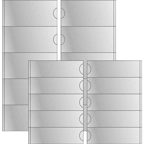 Sichttasche selbstklebend transparent HxB 55 x 115 mm VE 100 Stk ab 3 VE. Eichner Organisation 83632549-1