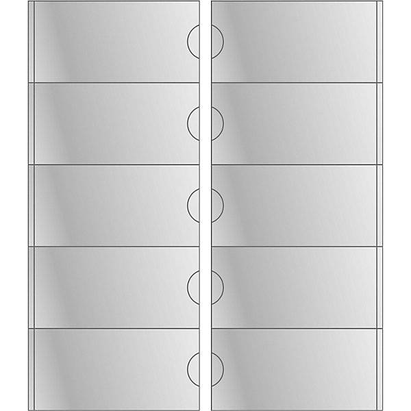 Sichttasche selbstklebend transparent HxB 55 x 115 mm VE 100 Stk ab 3 VE. Eichner Organisation 83632549-4