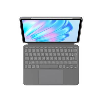 Logitech Combo Touch - Tastatur und Foliohülle - mit Trackpad - hintergrundbeleuchtet - Apple Smart connector - AZERTY-0