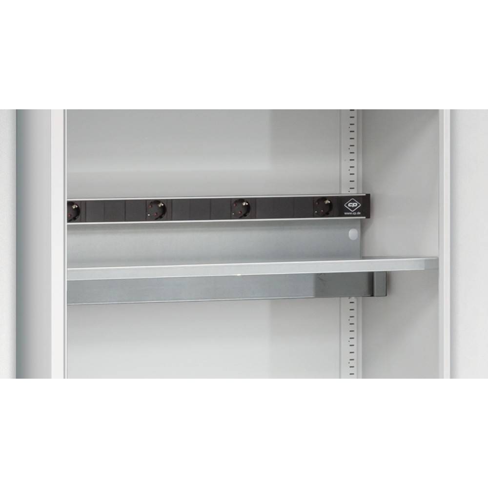 Akkuladeschrank,HxBxT 1950x930x500mm,3 Schublade(n),15 Steckdosen 230 V,Lüfter,Masterleiste mit Elektroausstattung-3