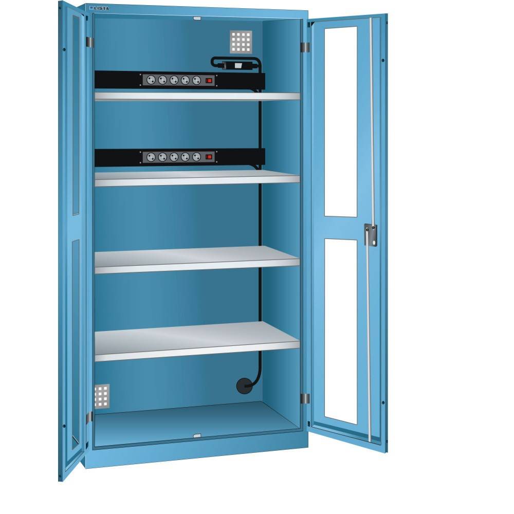 LISTA Akku-Ladeschrank, (BxTxH) 1000x580x1950mm, 2 Energieleisten Rück-1