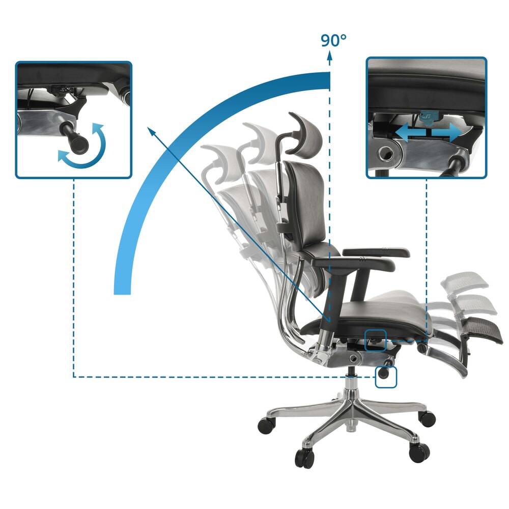 hjh OFFICE Chefsessel ERGOHUMAN PLUS LEGPRO GEN2, Trkraft 601268-YY-2