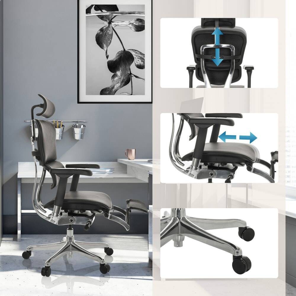 hjh OFFICE Chefsessel ERGOHUMAN PLUS LEGPRO GEN2, Trkraft 601268-YY-4