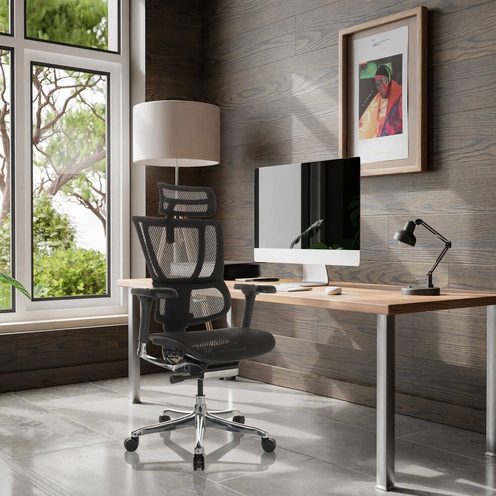 hjh OFFICE Chefsessel ERGOHUMAN SLIM GEN2, mit flexibler Rüc 601282-YY-4