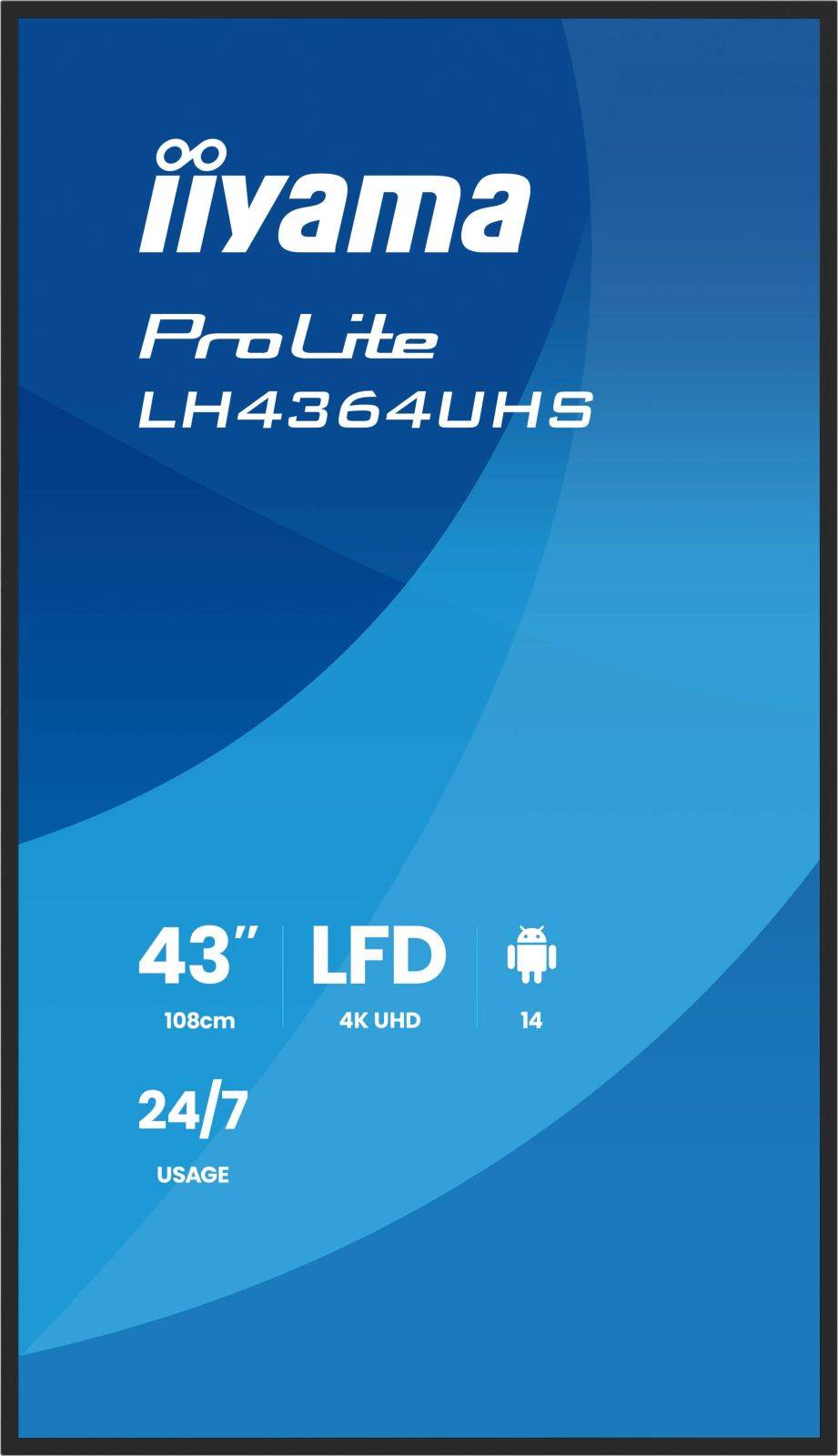iiyama ProLite LH4364UHS-B1AG Signage Display 108 cm (43"")-1