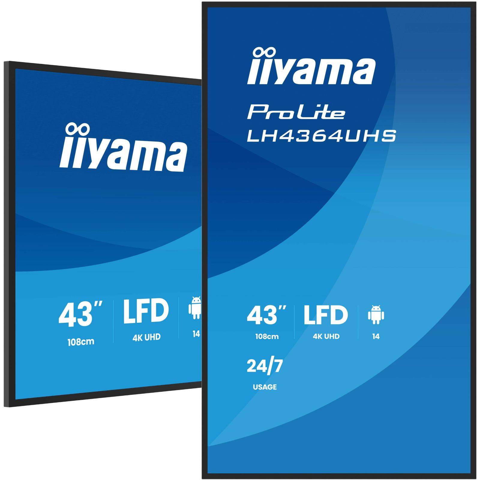 iiyama ProLite LH4364UHS-B1AG Signage Display 108 cm (43"")-4