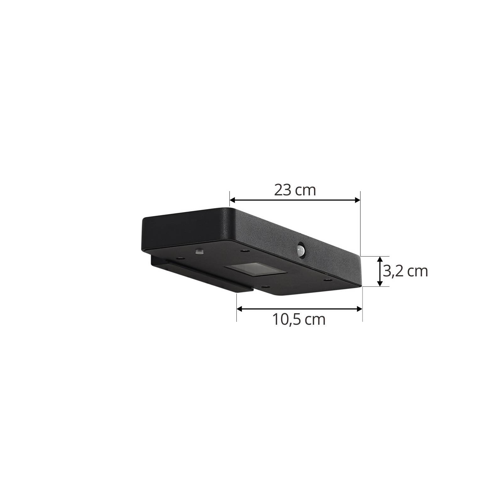 Lucande LED Solarleuchte außen 'Tavon' in schwarz aus Aluminium-4