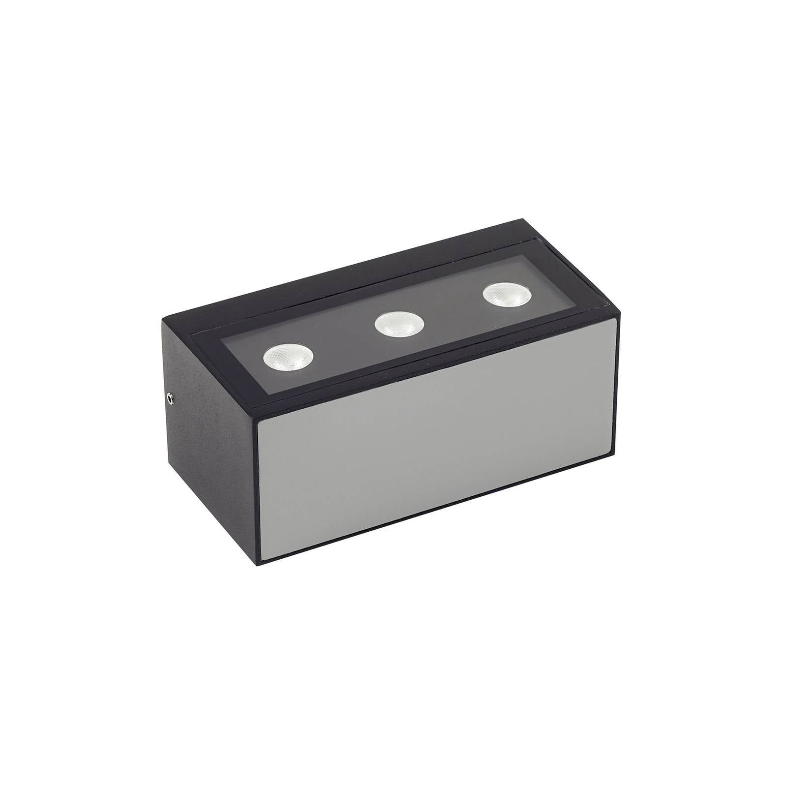 Lucande LED Wandleuchte außen 'Selim' in schwarz aus Aluminium-0