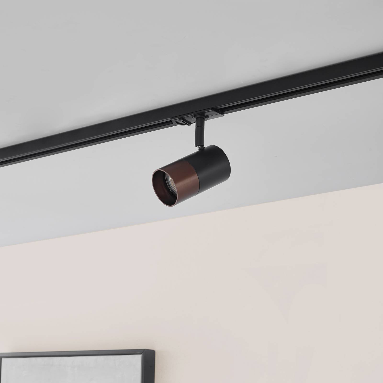 Lindby Stromschienenleuchte 'Linaro' in schwarz aus Aluminium-3