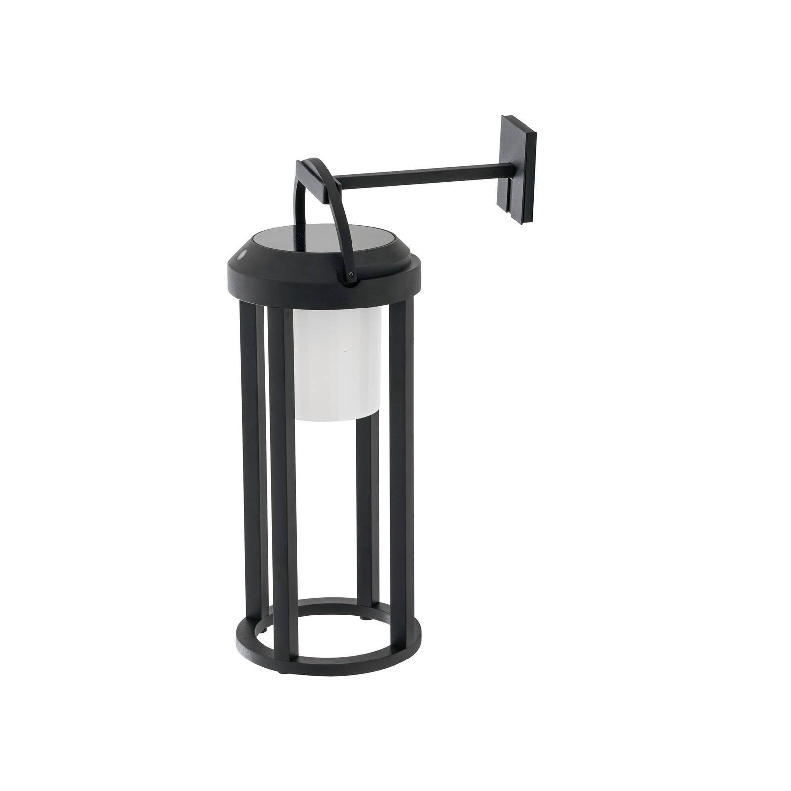 Lucande LED Solarleuchte außen 'Tilena' in schwarz aus Aluminium-0