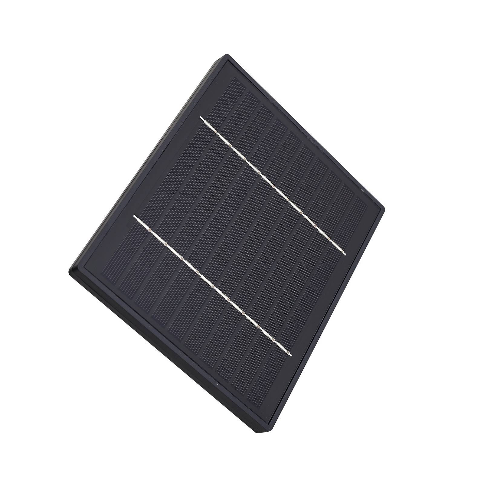 Lindby LED Solarleuchte außen 'Virane' in schwarz aus Aluminium-4
