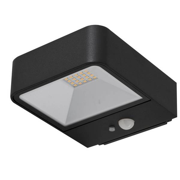 Lucande LED Solarleuchte außen 'Dava' in schwarz aus Aluminium