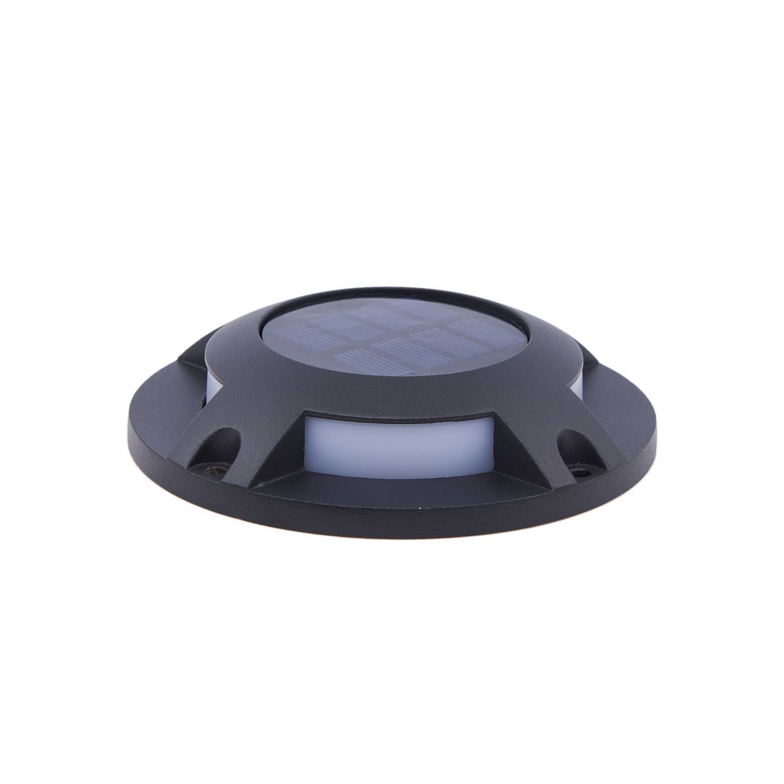 PRIOS LED Solcellslampor 'Selius' aus aluminium / grå zink-0
