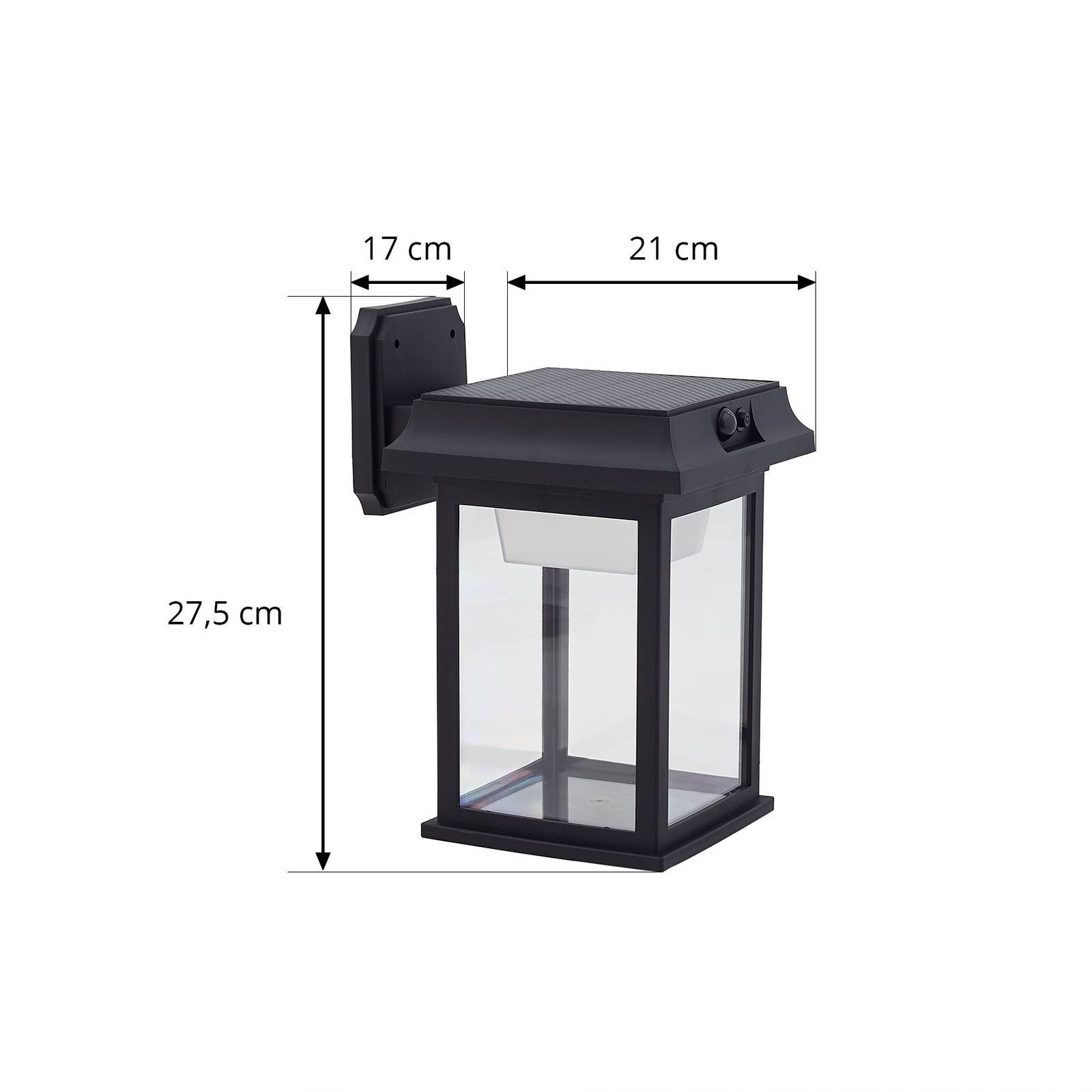 Lindby LED Solarleuchte außen 'Latarka' in schwarz aus Kunststoff-4