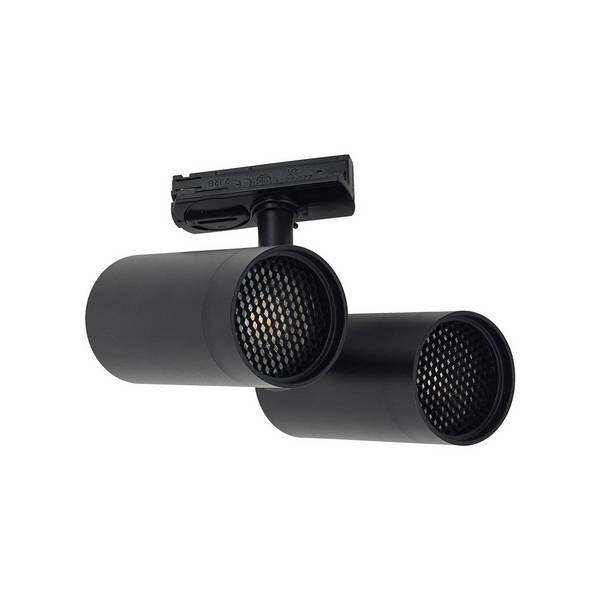 Lindby Stromschienenleuchte 'Linaro' in schwarz aus Aluminium